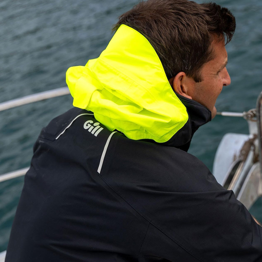 Gill 2023 Verso Inshore/Powerboat Jacket - Light Grey, Schwarz