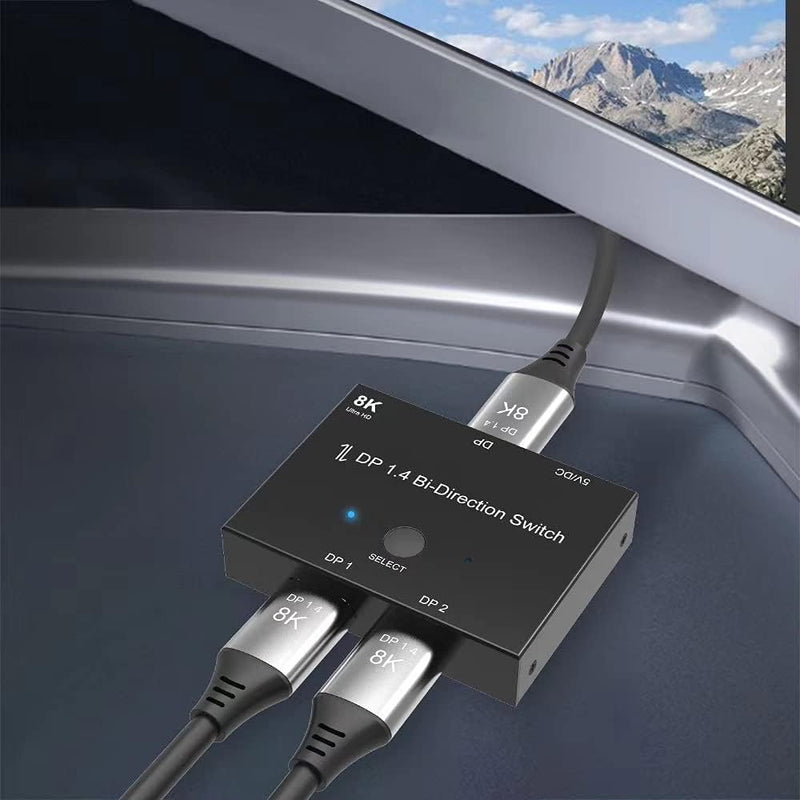 Chenyang DisplayPort Switch 8K DisplayPort Splitter Bidirektion DisplayPort Switcher DisplayPort Swi