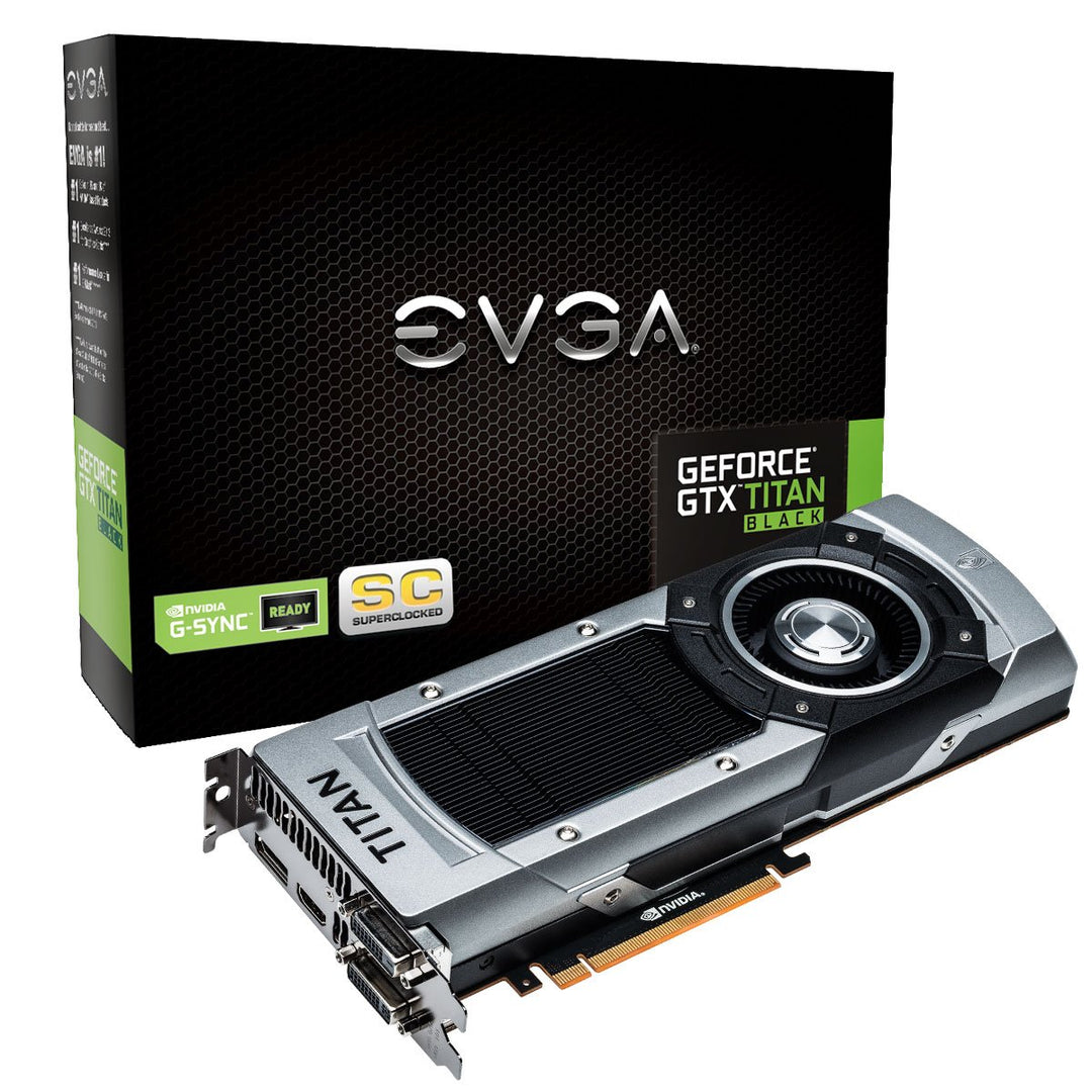 EVGA GeForce GTX Titan Black Superclocked (PCI-E, 6GB GDDR5 Speicher, DisplayPort, HDMI)