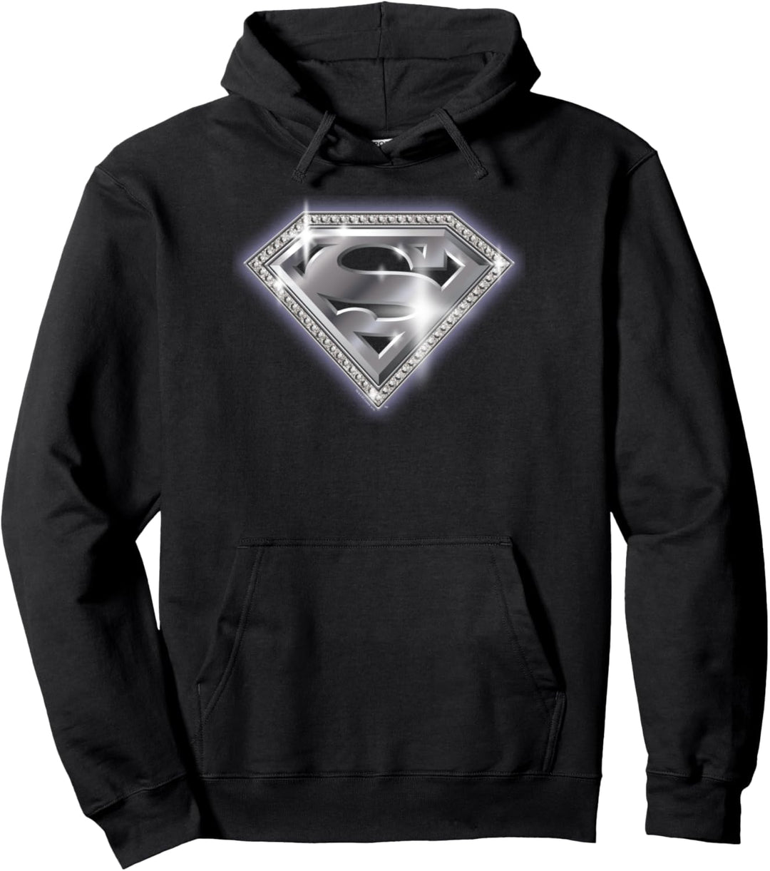 Superman Bling Shield Pullover Hoodie