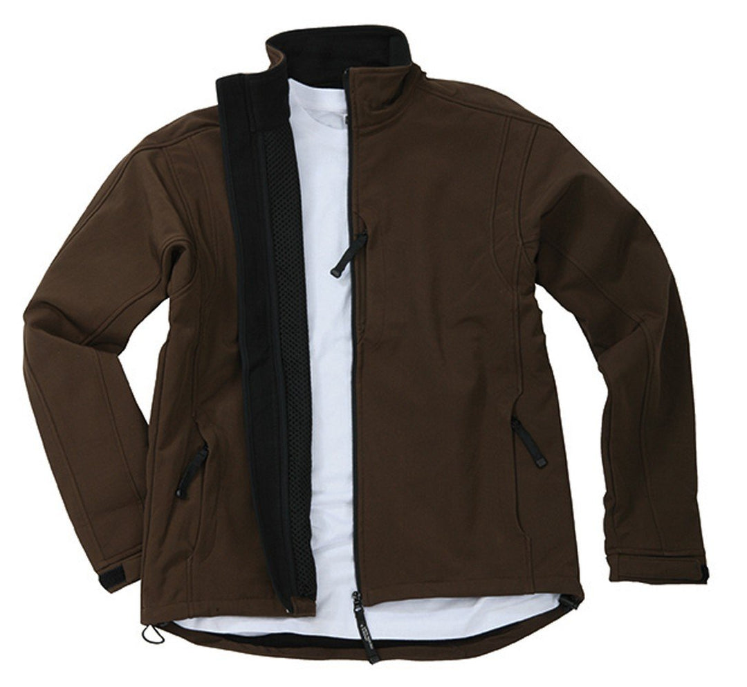 JN135 Men's Softshell Jacket Trendige Jacke aus Softshell, Grösse:XL;Farbe:BROWN