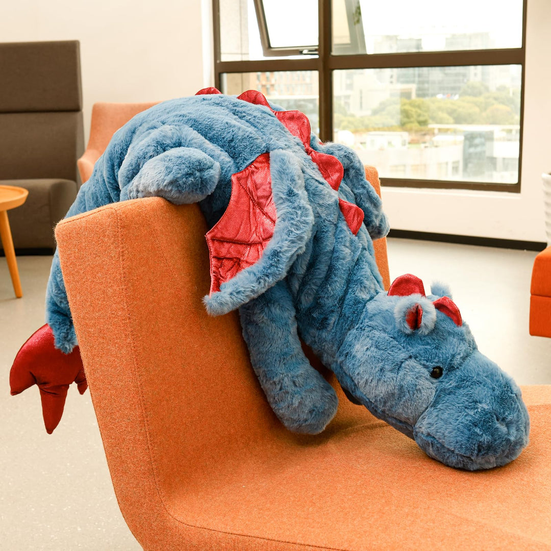 70-150 cm Kuscheltier Drache, Plüschtier Schlafkissen Grosse Weiche Lange, Riesige Plüschtier Flausc