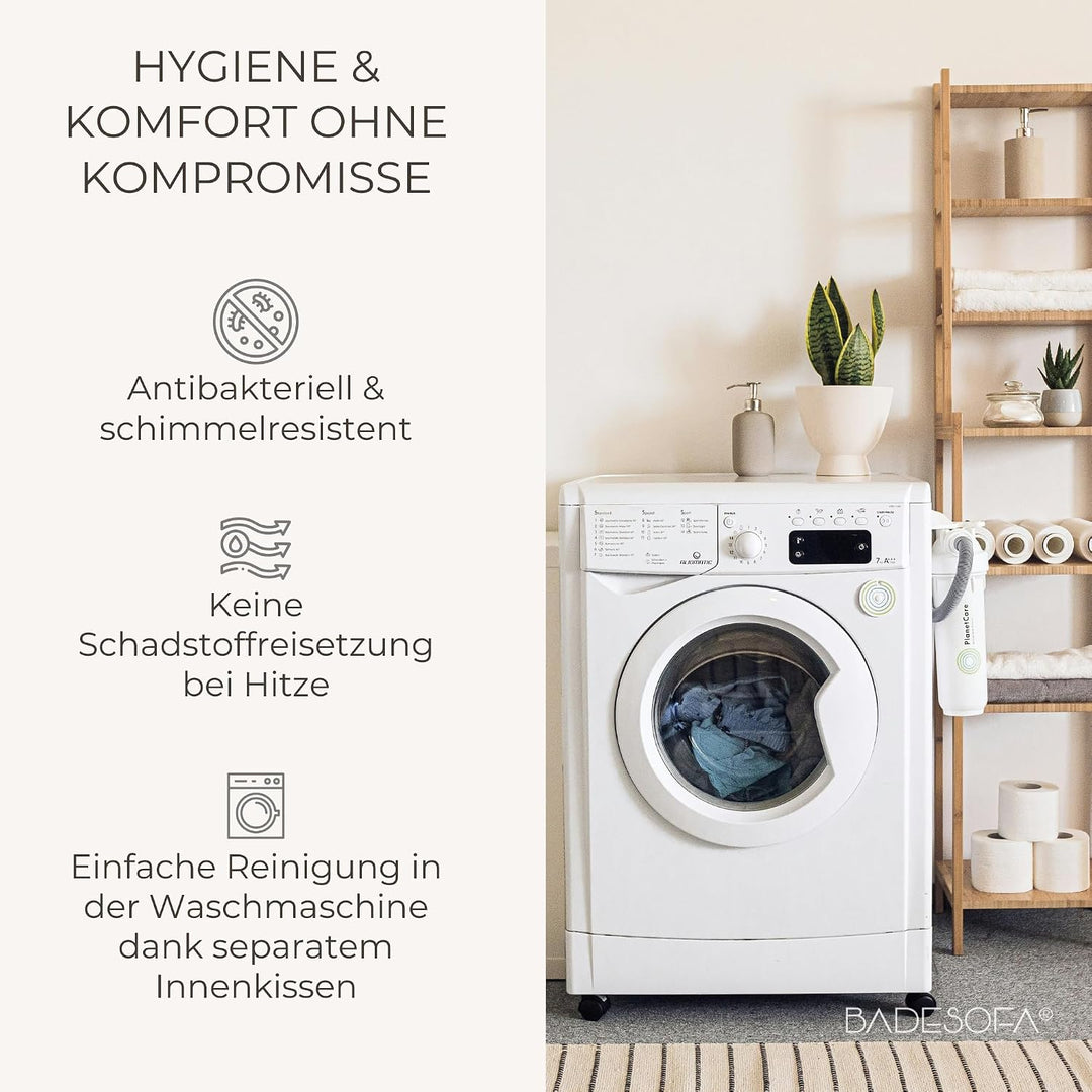 SAUNASOFA™ Zirbenkissen für Sauna – Duftkissen aus 100% Bio-Baumwolle, skandinavisches Design – Hand