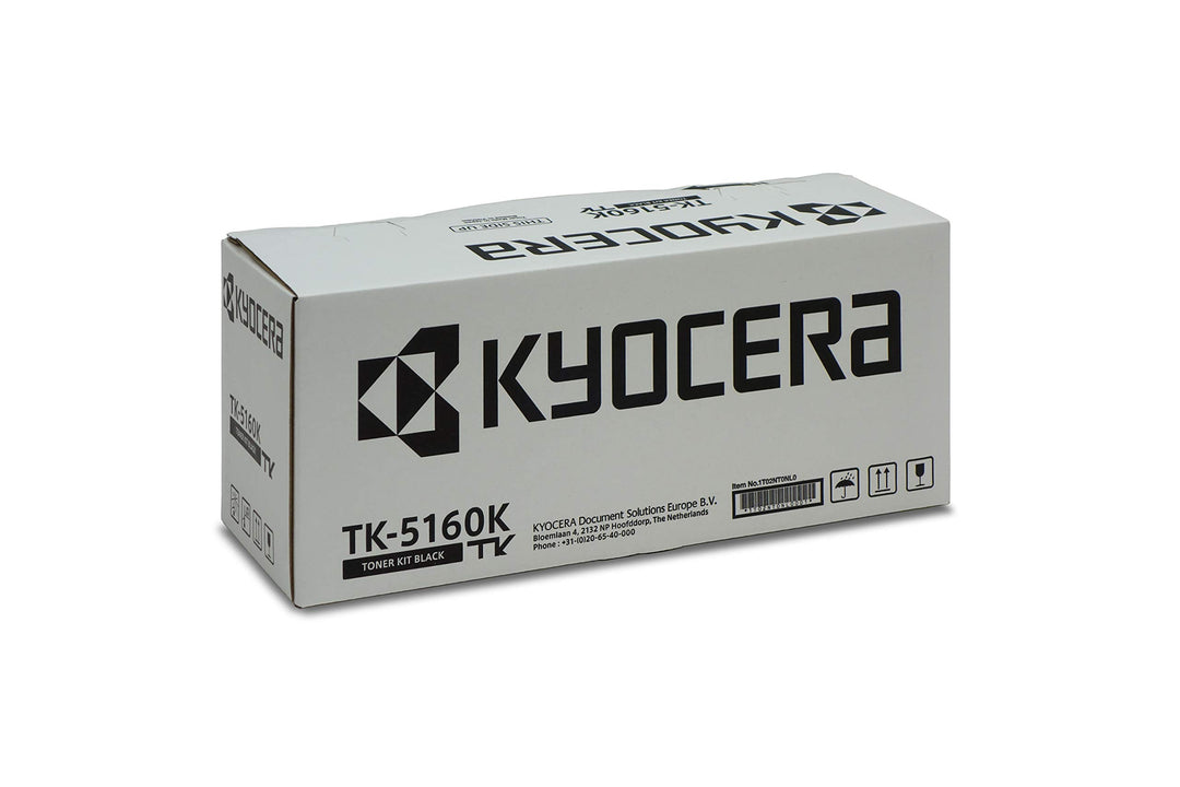 Kyocera TK-5160K Toner Schwarz. Original Toner-Kartusche 1T02NT0NL0. Kompatibel für ECOSYS P7040CDN,
