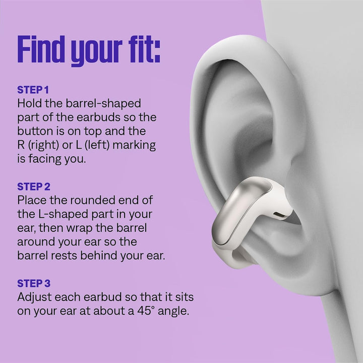 Bose Ultra Open Earbuds mit Bluetooth und OpenAudio Technologie, Clip On Kopfhörer, kabellose Open E