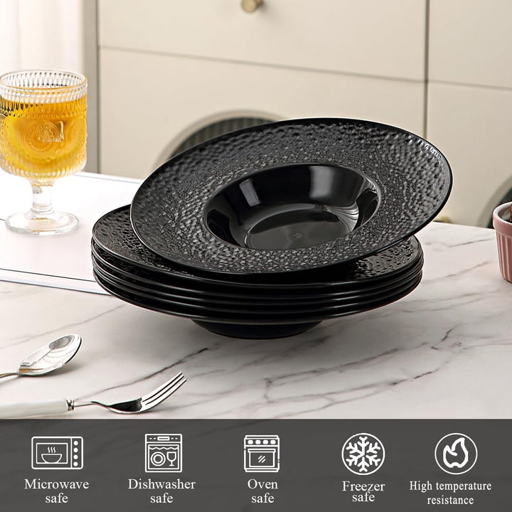 Berglander Suppenschalen Set mit 6, wiederverwendbare 260ml Kunststoff-Multipurpose-Teller für Pilzs
