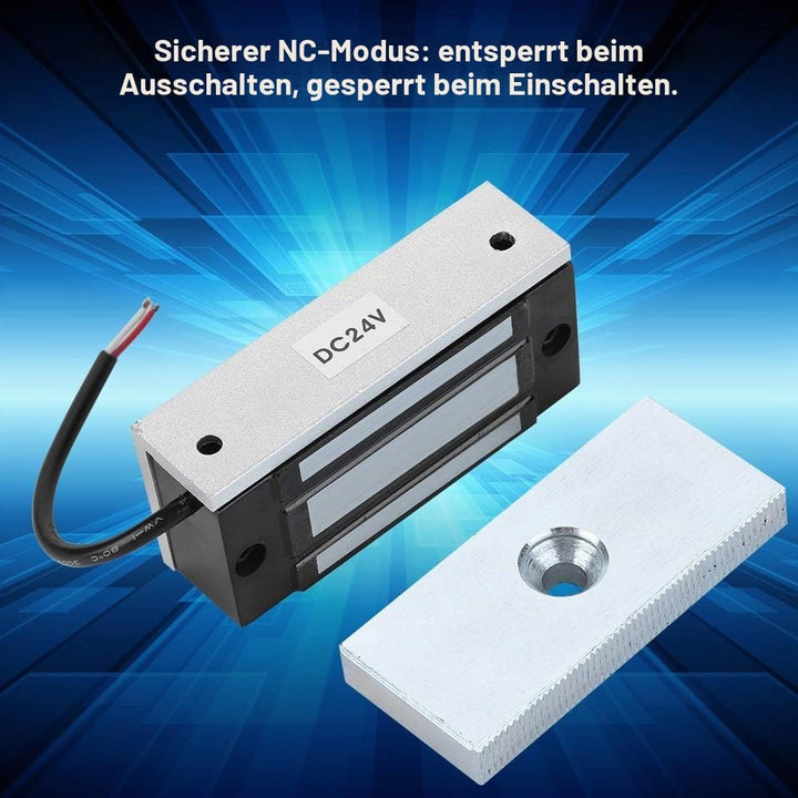 Mini Elektromagnetische Magnetische Türschloss, 60 KG Power on Lock DC24V Zugangskontrolle Magnetven