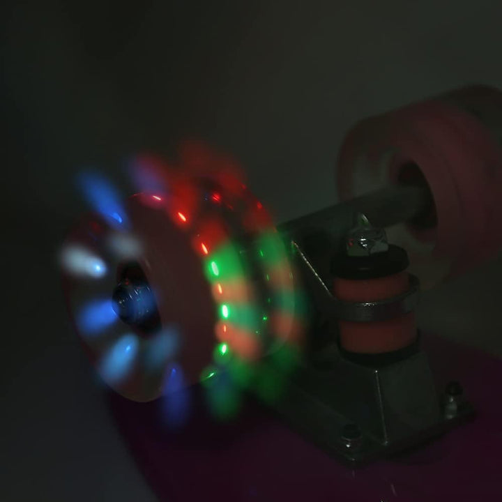 Skateboard Kinder, Komplettboard hochwertige mit LED-Leuchtrollen für ab 4 Jahren Kinder, Jungen, Mä
