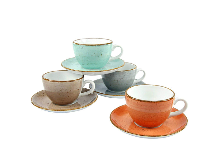 CreaTable 17725, Serie Vintage Nature, Geschirrset Kaffeetassenset 8 teilig