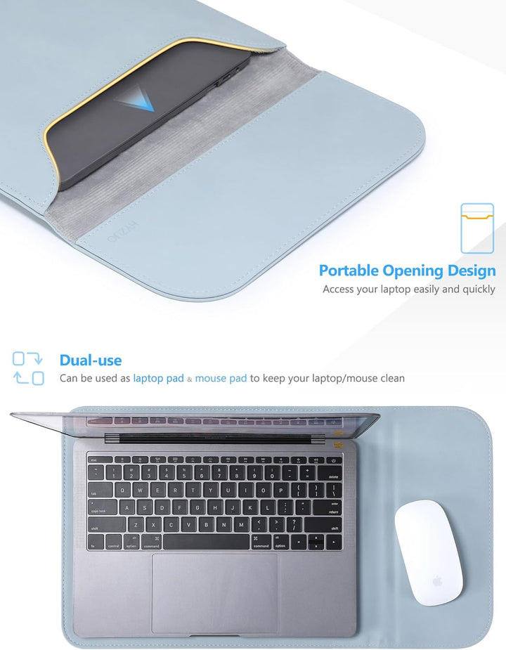 HYZUO 13 Zoll Laptophülle Tasche für MacBook Pro 13 M2 M1 2026-2016, MacBook Air 13 M5 A3449 M4 M3 M
