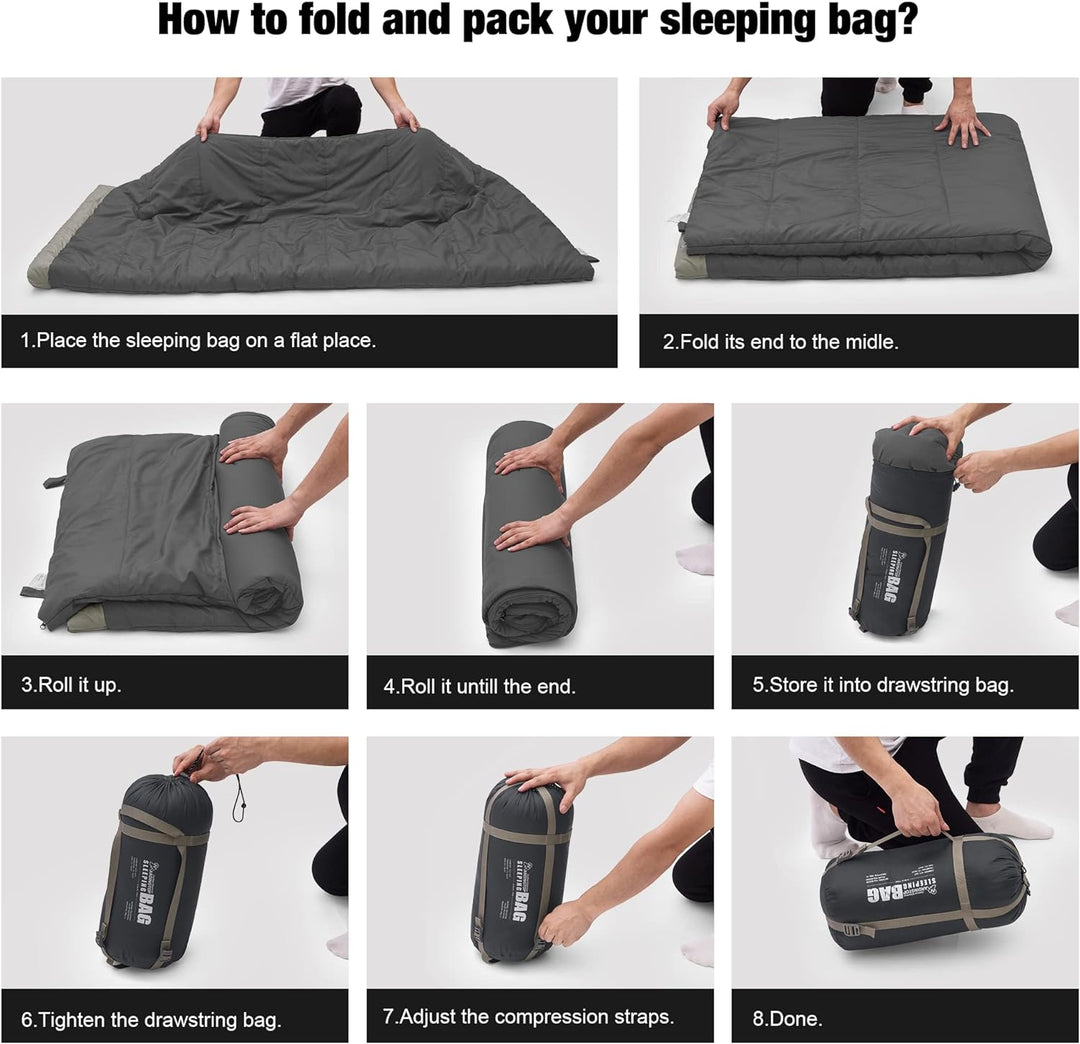 Mardingtop Schlafsack Outdoor,Leichtgewicht Warm Deckenschlafsack,für für Erwachsene und Kinder Somm
