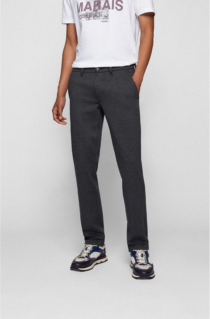 BOSS Herren Schino-Slim D Slim-Fit Hose aus elastischem Baumwoll-Satin 33 Dark Blue404, 33 Dark Blue