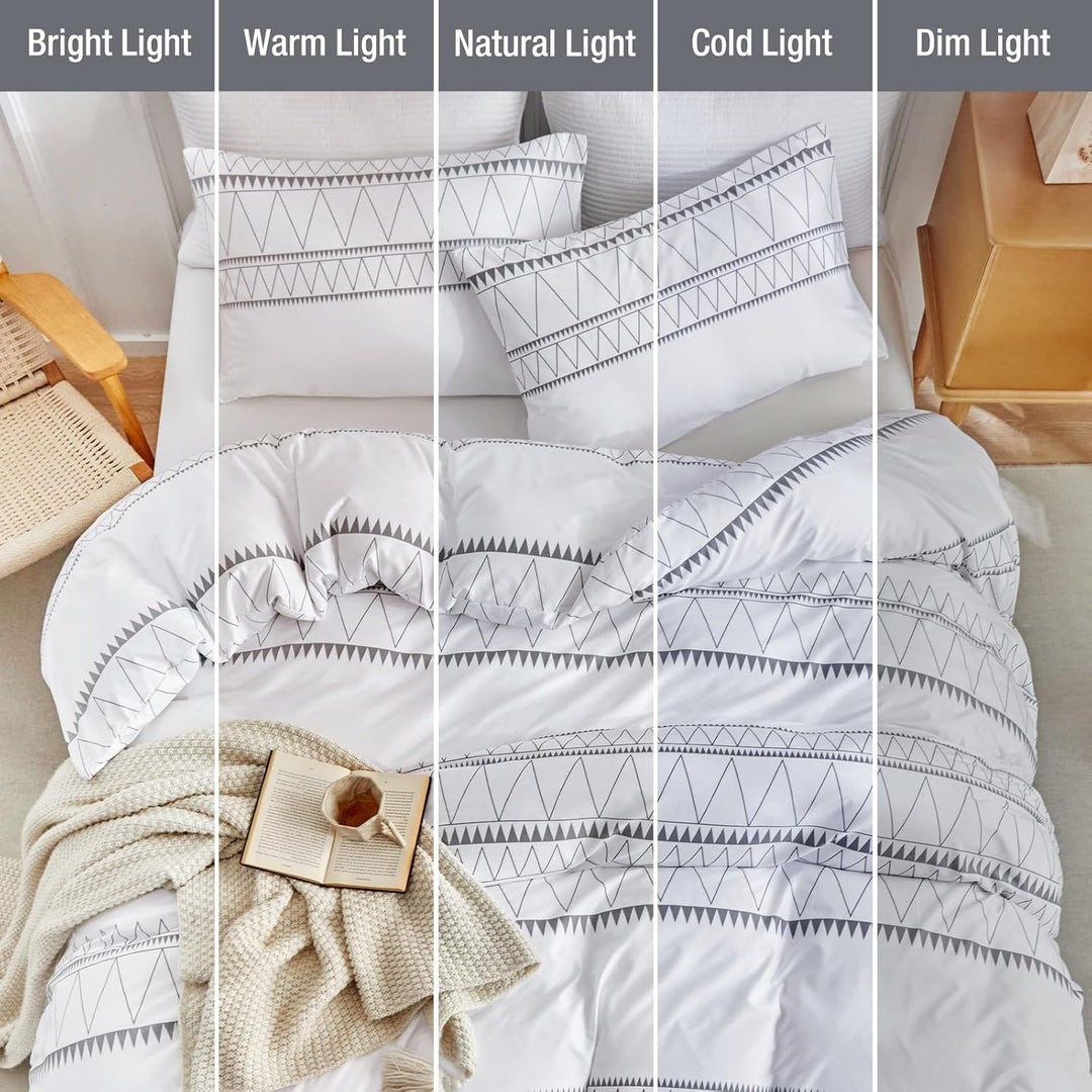 Lekesky Bettwäsche 200x200cm Super Weiche 100% Mikrofaser 3teilig - Bettwäsche-Sets 200 x 200 Bettbe