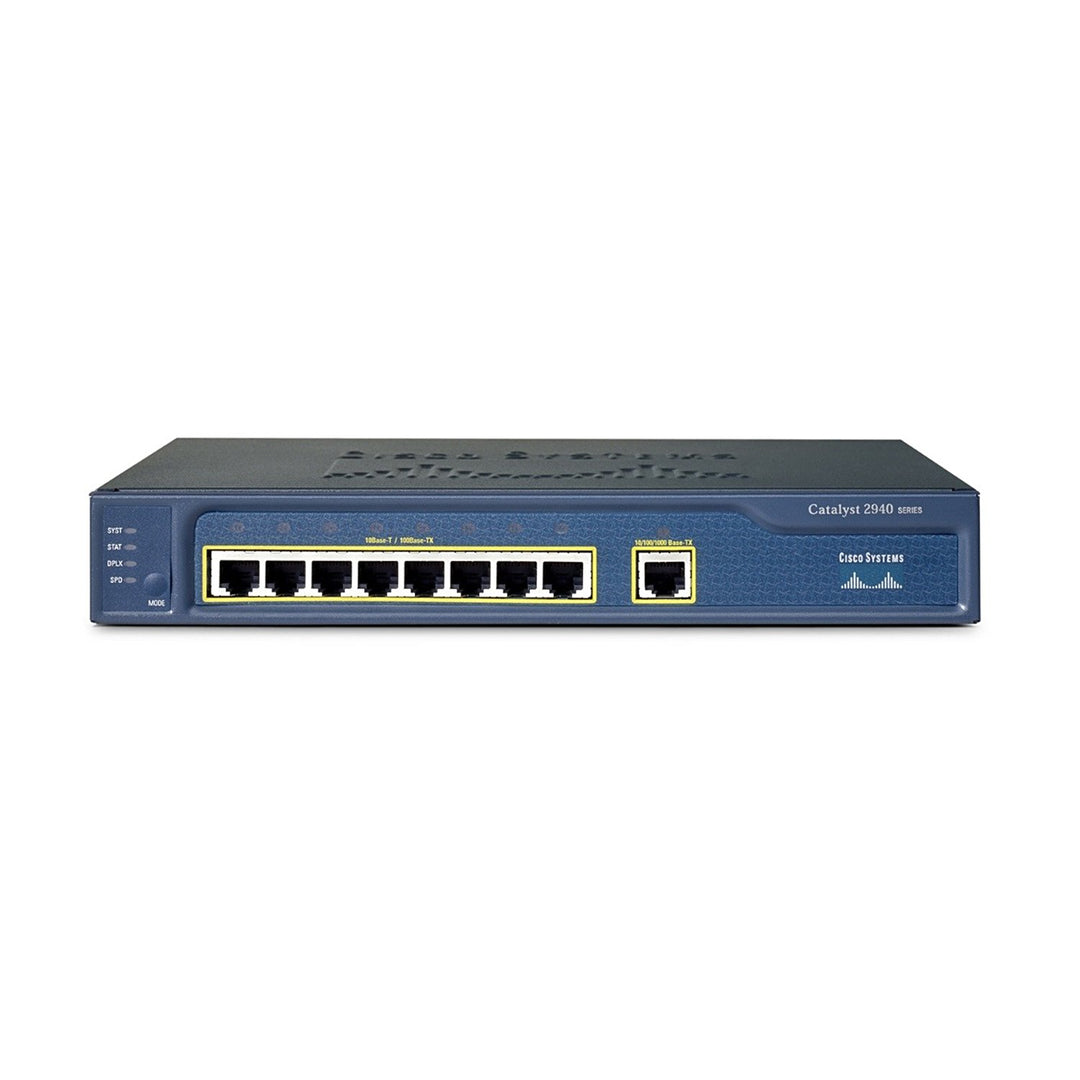Cisco Systems Catalyst 2940-8TT Switch Fast/Giga 8xRJ45 10/100 +1xRJ45 10/100/1000