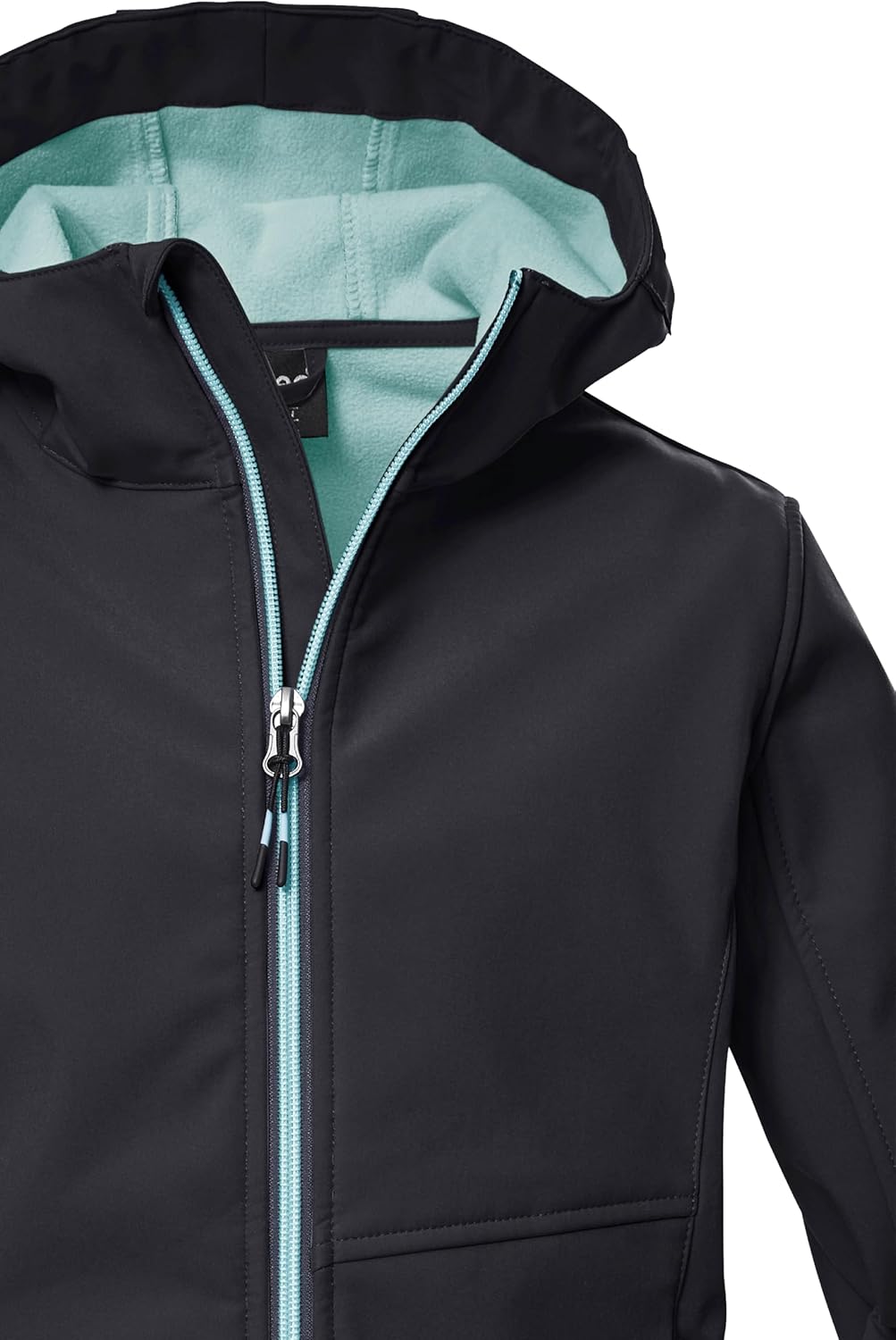 Killtec Mädchen Kow 168 Grls Sftshll Jckt Softshelljacke mit Kapuze/Outdoorjacke ist wasserabweisend