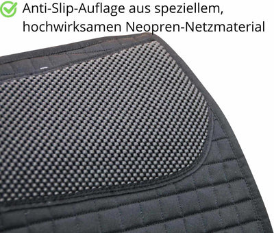 AMKA Anti-Rutsch Schabracke Anti-Slip Sattelunterlage mit integrierter Anti-Rutsch Auflage Dressur