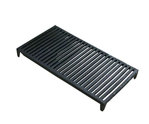 BBQrolling Kaminrost mit Füssen Gusseisen Kohlerost Ascherost Tefalrost Ofenrost Gussrost 53,5x28,5c