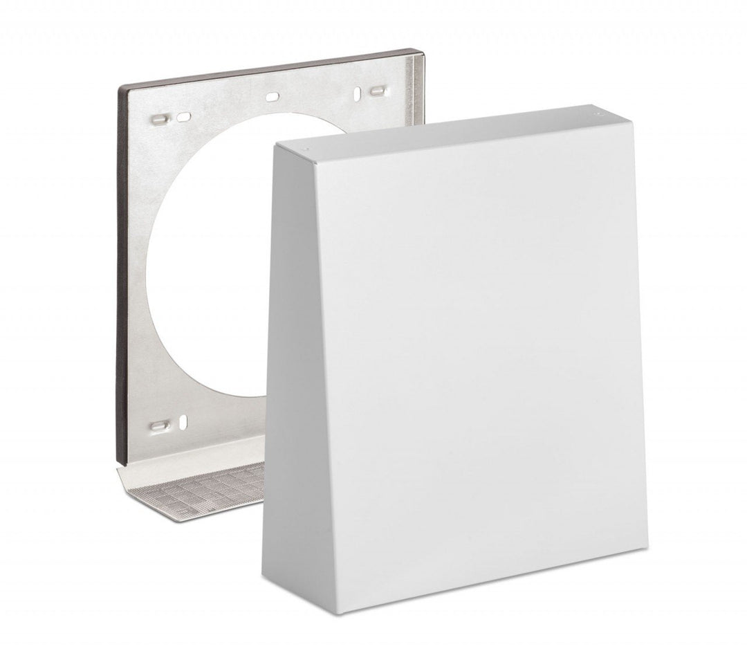 Lunos 1/HWE Aussenhaube mit Schalldämmung, ø 160 mm, Aluminium weiss pulverbeschichtet