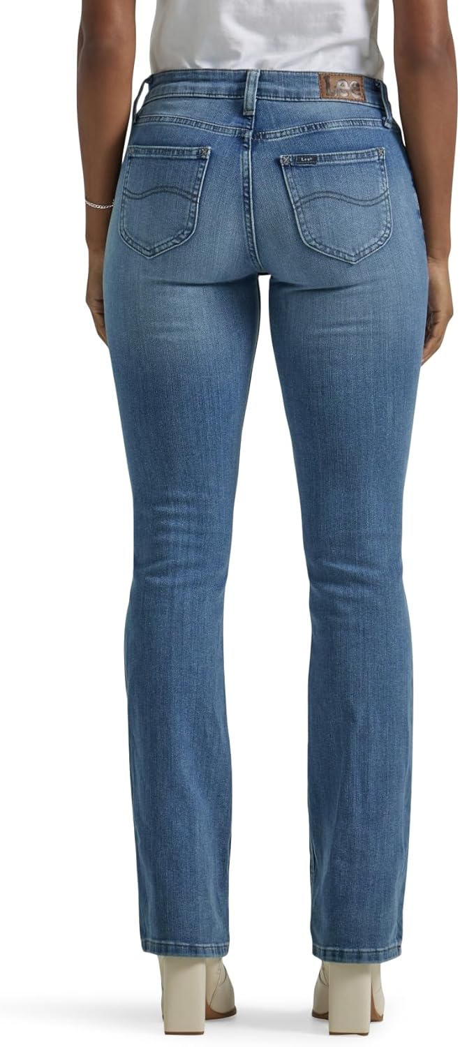 Lee Legendary Bootcut-Jeans mit mittelhoher Taille für Damen, Übergrösse 12 S/C Blau, 12 S/C Blau