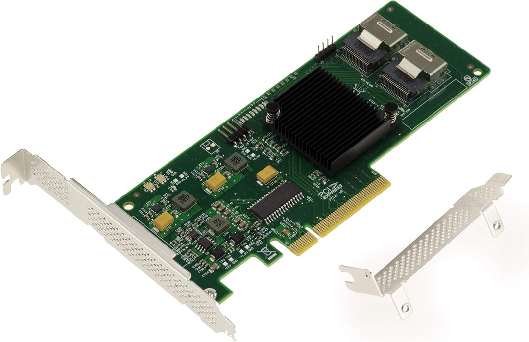 Kalea-Informatique Festplattencontroller-Karte PCIe 2.0 SAS + SATA – 8 Ports – RAID 0 / 1 / 1E - 921
