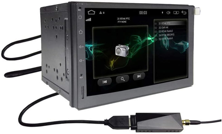 DAB-Radioempfänger im Auto Antenne Digital DAB+ Adapter Tuner Box Audio USB Amplified Loop Antenne D