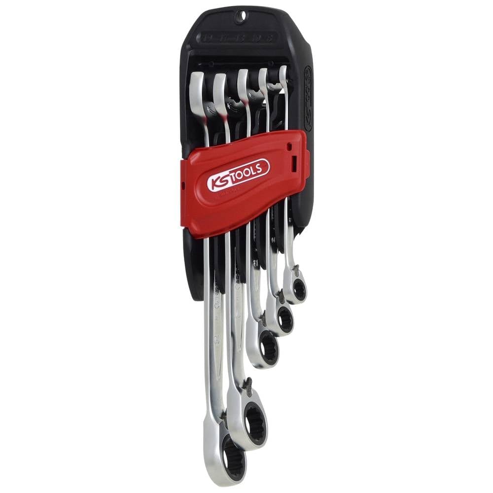 KS Tools 503.5905 DUO GEAR Ringmaulschlüssel-Satz,Maul-Ratschenfunktion,5-tlg., umschaltbar