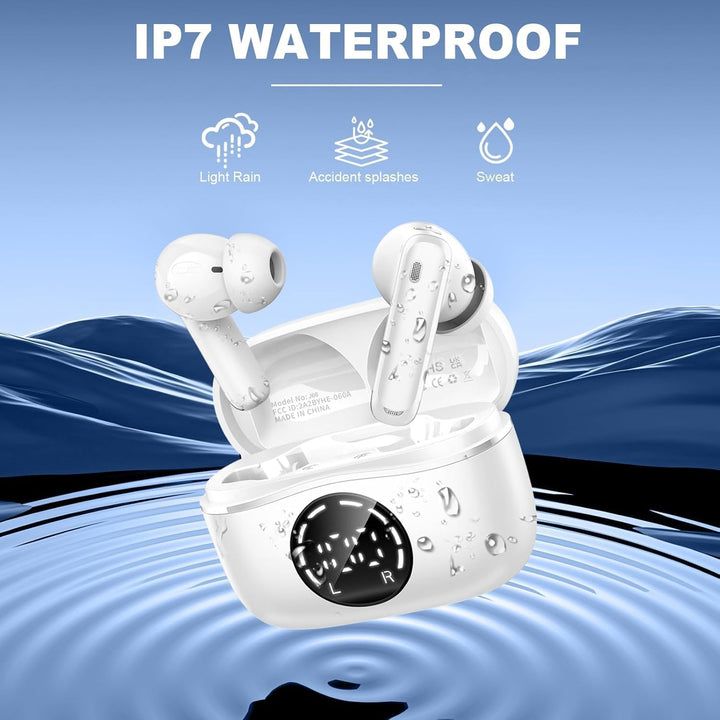 Bluetooth Kopfhörer, Kopfhörer Kabellos Bluetooth 5.4 Sport In Ear Kopfhörer mit 4 Mikrofon, 48 std