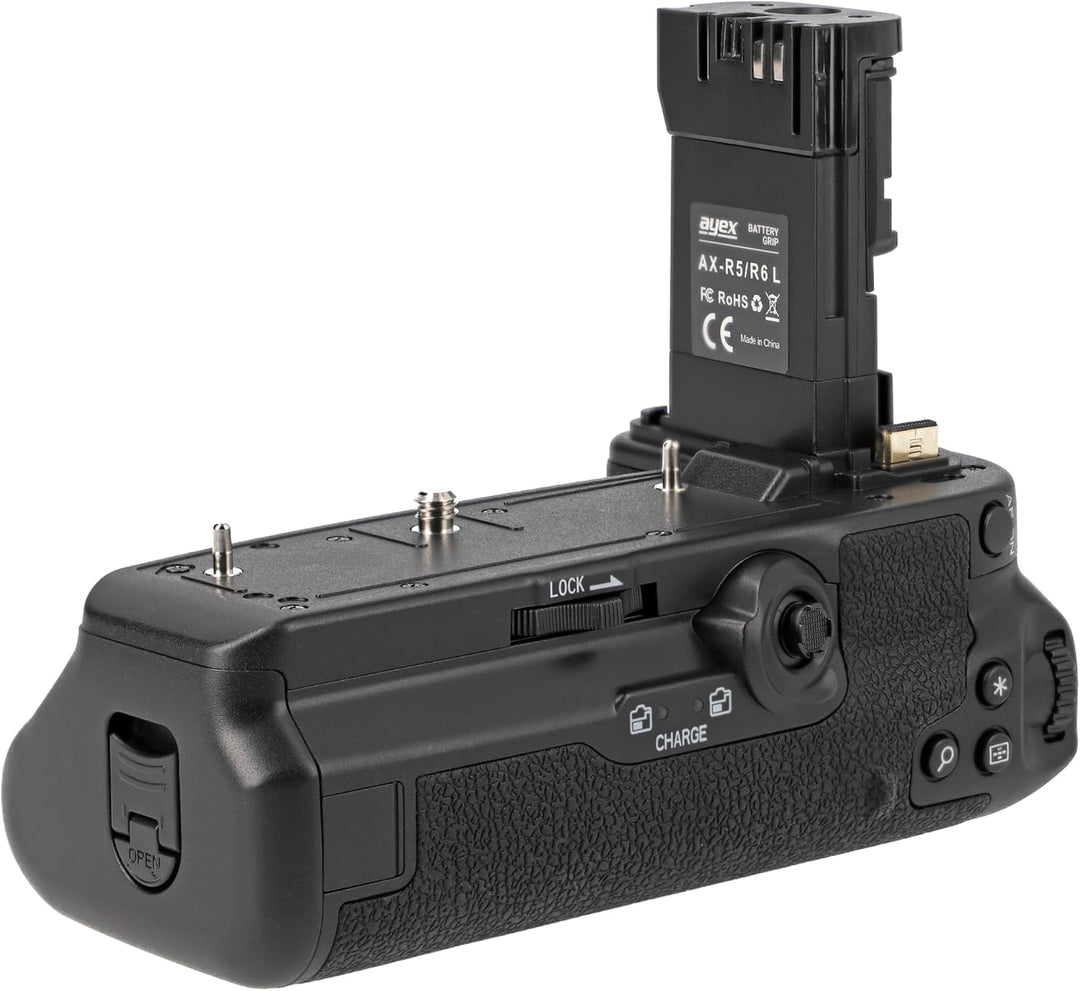 ayex Batteriegriff Kompatibel mit Canon EOS R5 R6 R6 Mark II wie BG-R10 + Timer-Fernauslöser + 2X LP