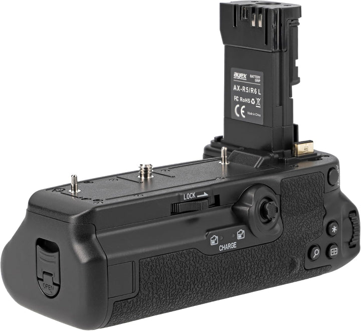 ayex Batteriegriff Kompatibel mit Canon EOS R5 R6 R6 Mark II wie BG-R10 + Timer-Fernauslöser + 2X LP