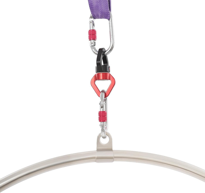 Aerial Hoop, 95x95cm Luftreifen-Bausatz, Luftreifen, Aerial Dance Zirkusring für Yoga Akrobatik Gymn