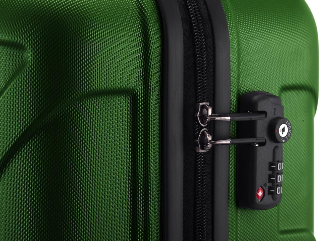 suitline 3er Koffer-Set Trolley-Set Rollkoffer Hartschalen-Koffer Reisekoffer, TSA, (55 cm, 66 cm, 7