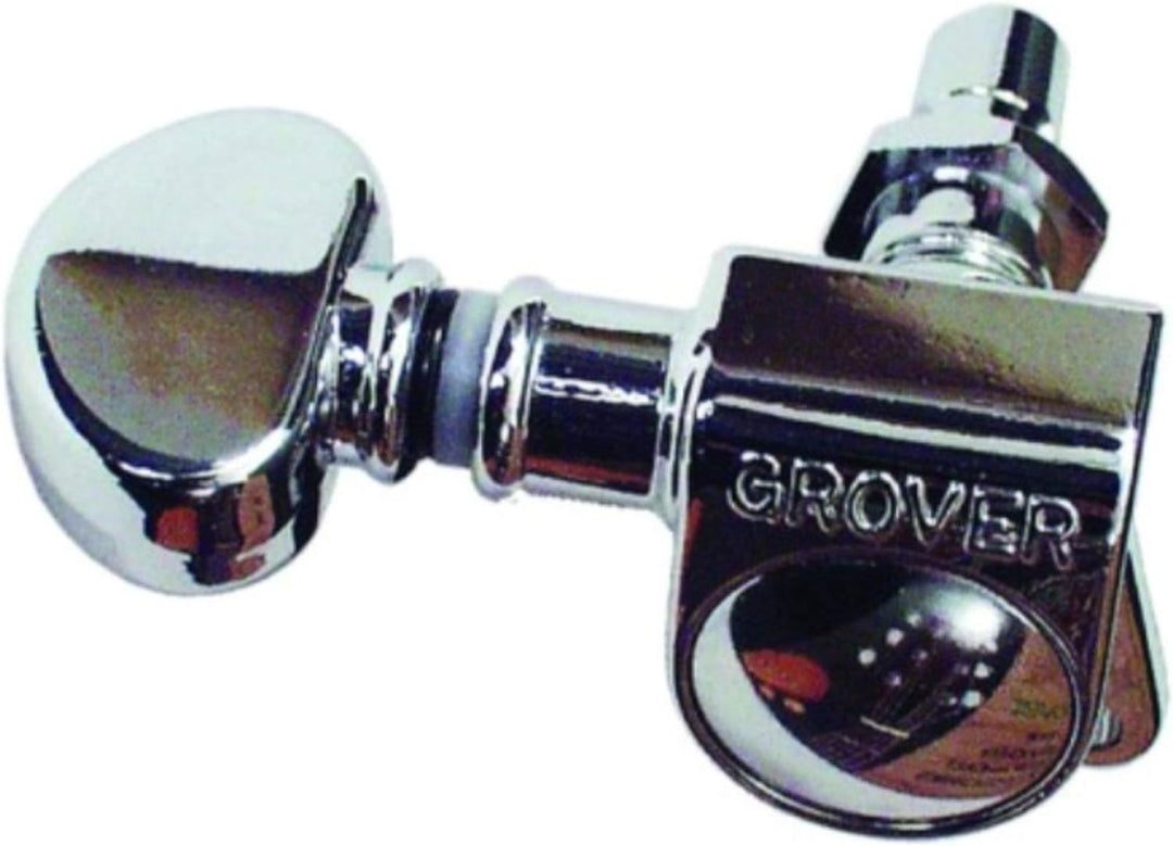 Grover 406C Rotomatic Mini-Saitenspanner, 3 pro Seite, Autoklemmmechanik, verchromt chrome, chrome