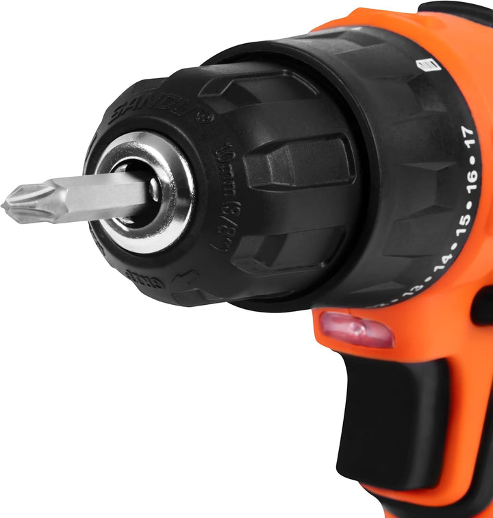 FERM AX-Power Akku-Bohrschrauber 20V – 36 Nm, 2-Gang Getriebe, 2,0 Ah Li-Ion Akku, Schnellspannbohrf