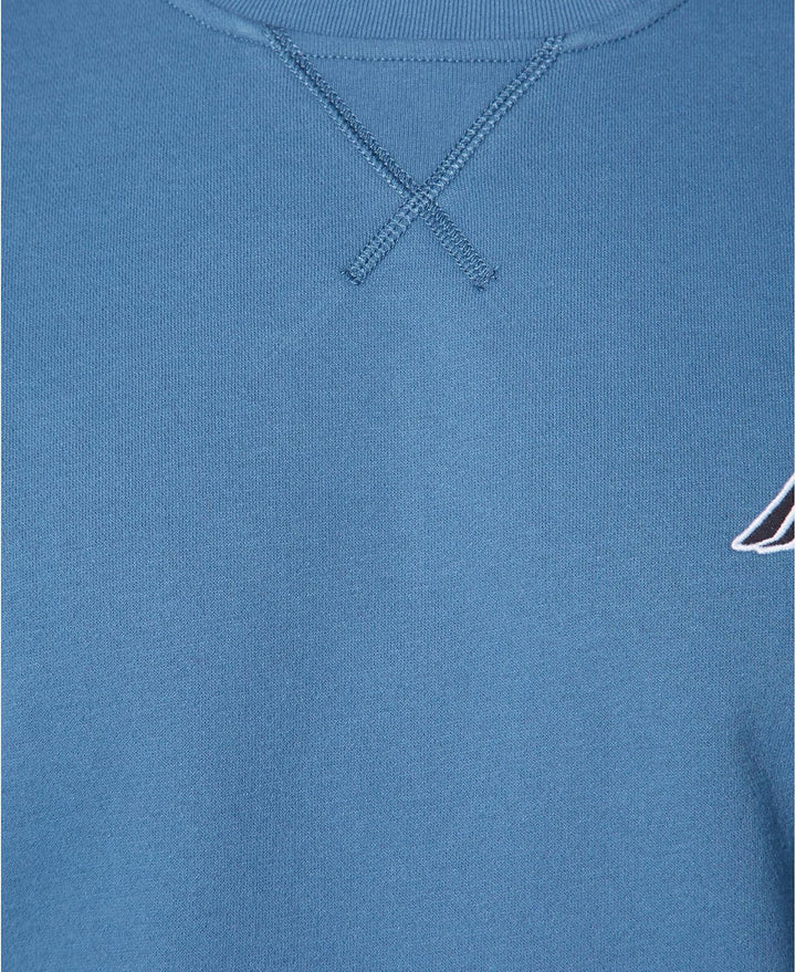 Nautica Herren Basic Crew Neck Fleece Sweatshirt S Blauer Stern, S Blauer Stern