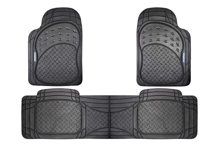 Goodyear GOD9023 Black Rubber Teppiche 3 Stück, SCHWARZ 3PCS, Set of 3 GUMMI SCHWARZ 3PCS, GUMMI SCH
