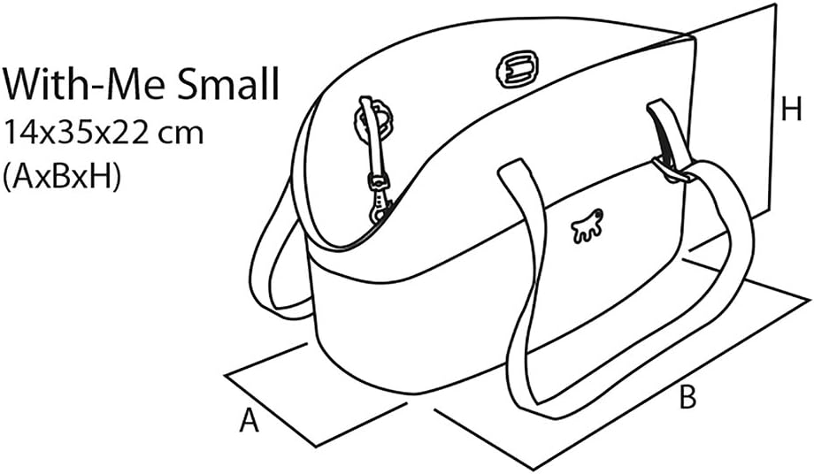 Ferplast Hundetragetasche für kleine Hunde und Katzen WITH-ME SMALL, Transporttasche für Haustiere,