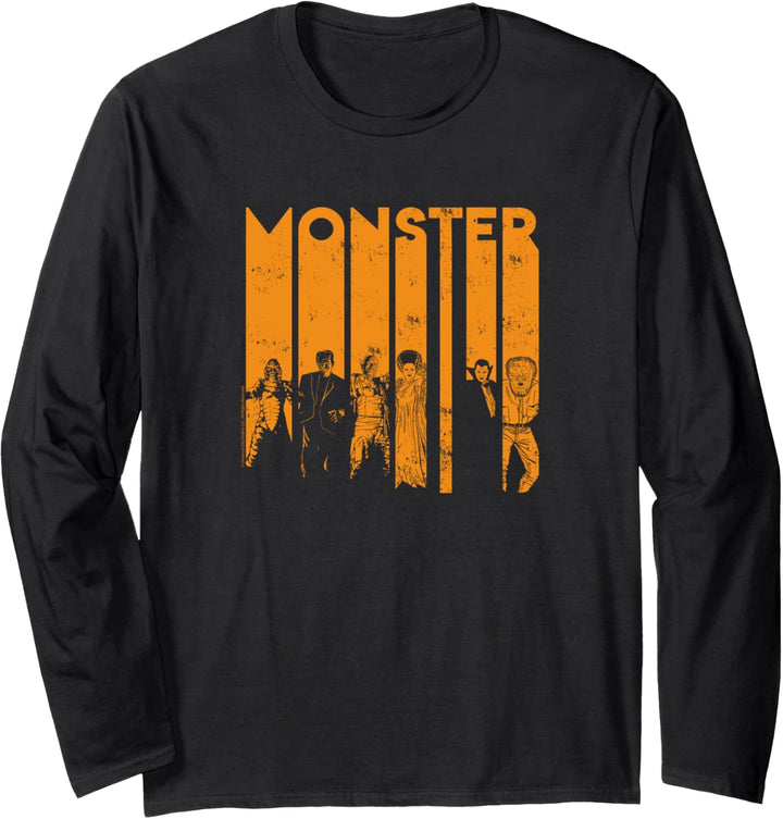 Universal Monsters Letter Group Shot Langarmshirt