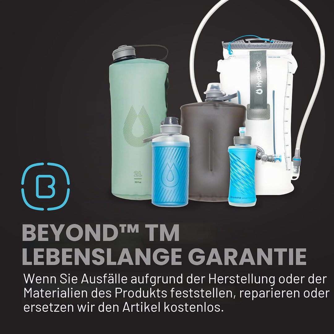 Hydrapak Flux - zusammenklappbare Trinkflasche für Rucksacktouristen (750ml) - BPA-frei, ultraleicht
