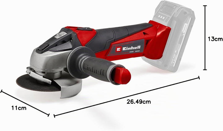 Einhell Akku Winkelschleifer TE-AG 18/115 Li-Solo Acc Power X-Change (18 V, 115 mm Scheibendurchmess
