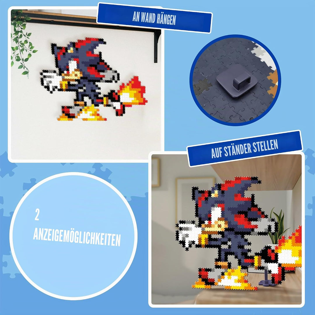 TOMY Jixelz® Remix Sonic The Hedgehog Bastelset - Running Shadow - 700+ Teile
