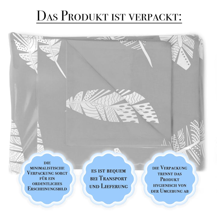Amilian Kinderbettwäsche 100x135 Baby Bettwäsche Set Grösse Babybettwäsche 135x100 mit Kissenbezug 4
