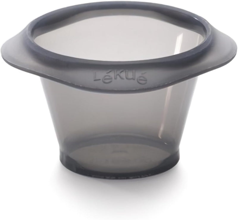 Lékué Lavakuchen Form 6er-Set, Silikon, schwarz/durchsichtig