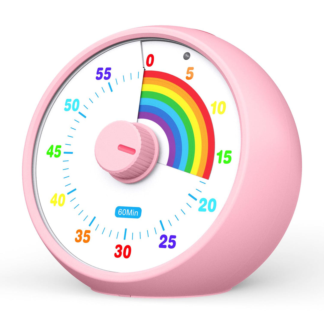 Visueller Timer für Kinder, 60-Minuten Countdown für Klassenzimmer Büro Küche, Schreibtisch Timer Ki
