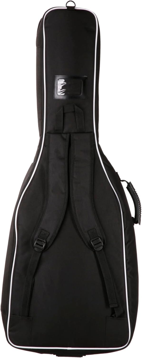 ROCKTILE Westerngitarrentasche 4/4 - gepolstert mit Rucksackgarnitur Gigbag für Westerngitarre schwa
