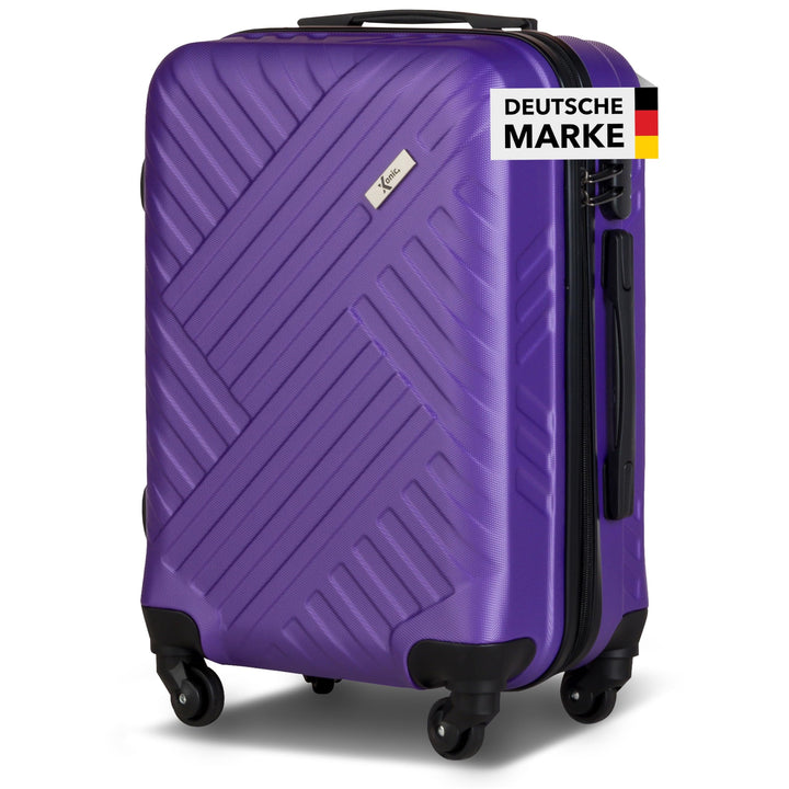 Xonic Design Reisekoffer - Hartschalen-Koffer mit 360° Leichtlauf-Rollen - hochwertiger Trolley mit