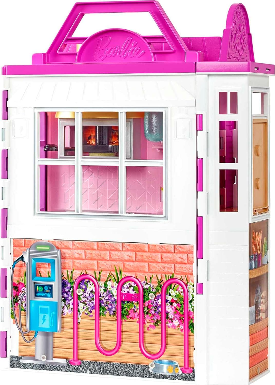 Barbie HGP59 - Cook'n Grill Restaurant Spielset, mit Köchin Puppe, Freundin und kleinem Mädchen, auf