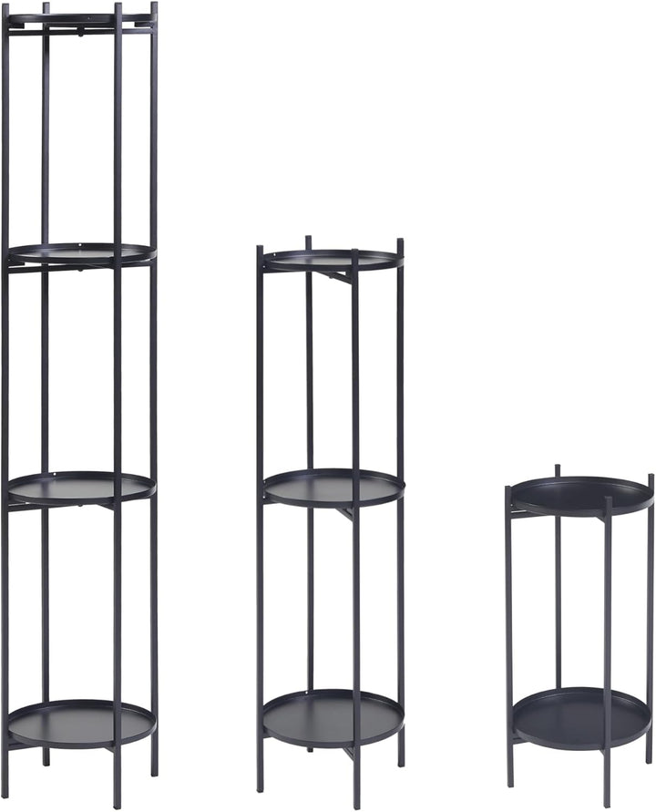 [en.casa] Pflanzenständer Tuusula 3er Set Blumentopfständer Blumensäule Blumentofphalter Pflanzenreg
