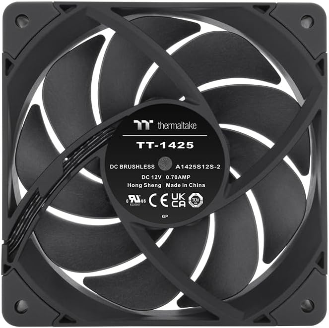 Thermaltake TOUGHFAN 14 Pro PC Cooling Fan | 2 Pack Black 2 Fächer 140MM Schwarz, 2 Fächer 140MM Sch