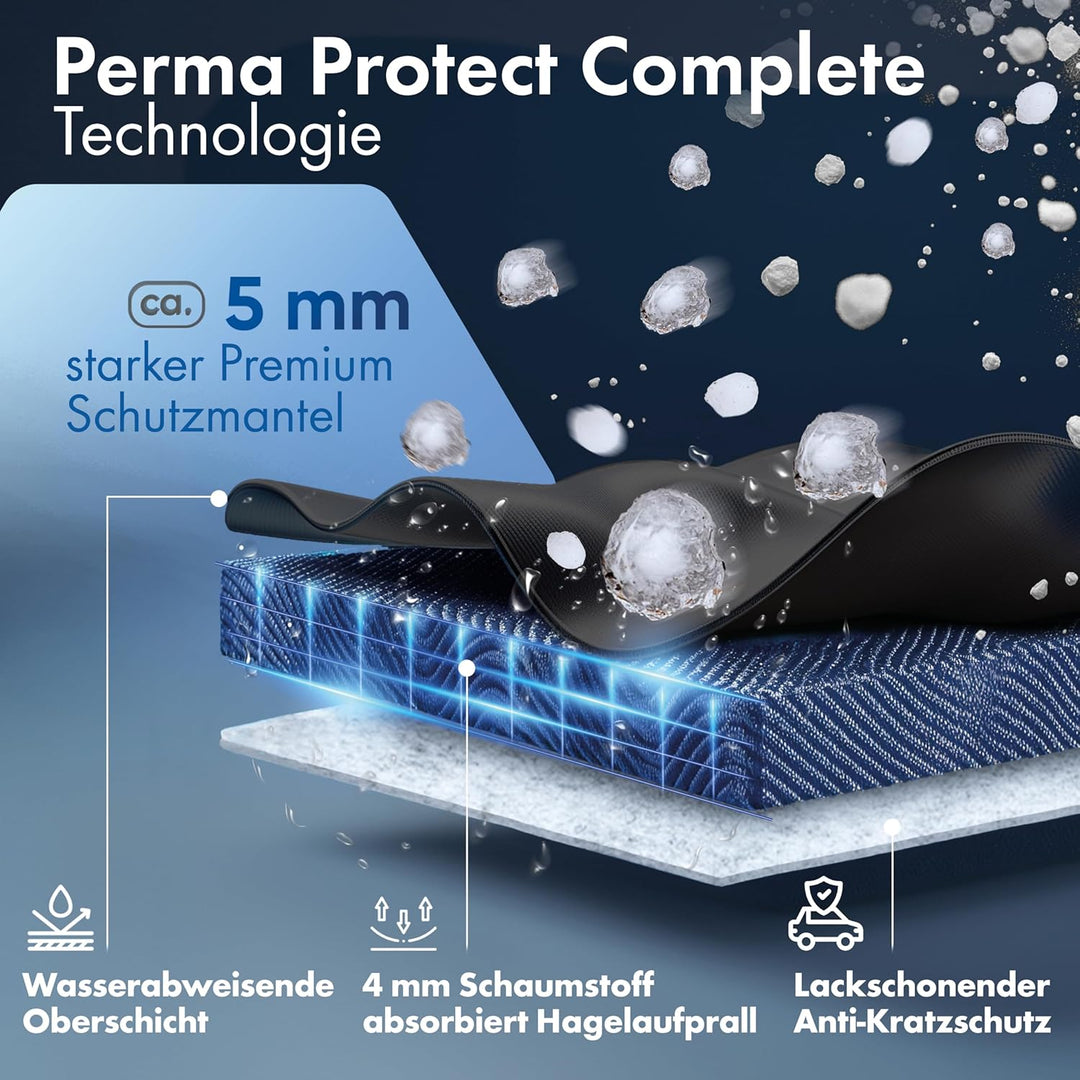WALSER Hagelschutz Abdeckplane Auto, Hagelschutzplane TÜV geprüft*, Perma Protect Complete Autogarag