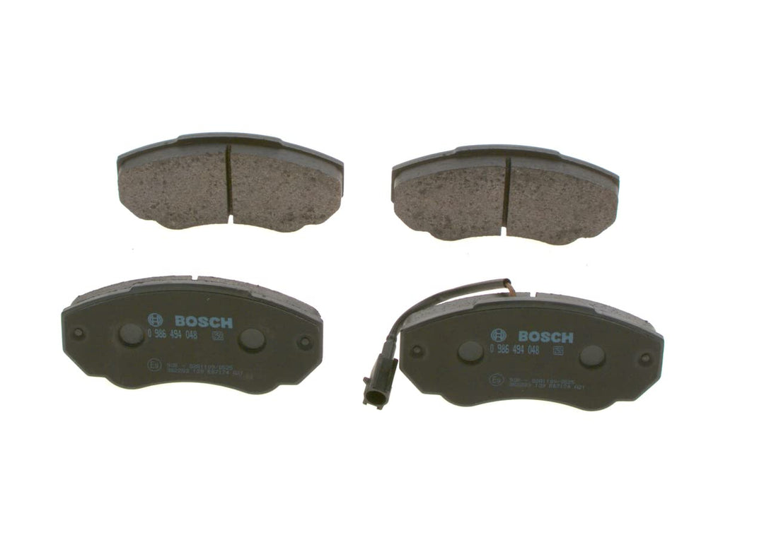 Bosch BP416 Bremsbeläge - Vorderachse - ECE-R90 Zertifizierung - vier Bremsbeläge pro Set